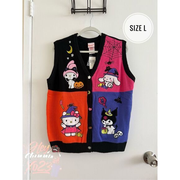Hello Kitty and Friends Halloween 2025 Sweater Vest Size L - Picture 1 of 5